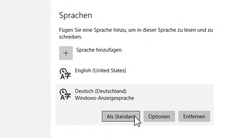 hinzufügen einer eingabesprache zum pc