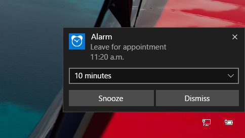 windows 10 alarm sounds