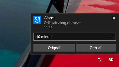 kako koristiti alarme u sustavu windows 10