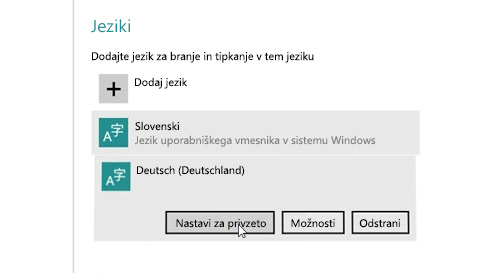 dodajanje vnosnega jezika v računalnik