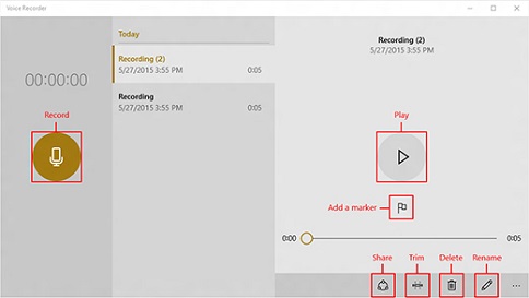 how to use voice recorder