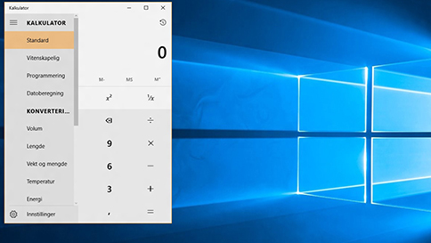 hva er nytt i kalkulator i windows 10