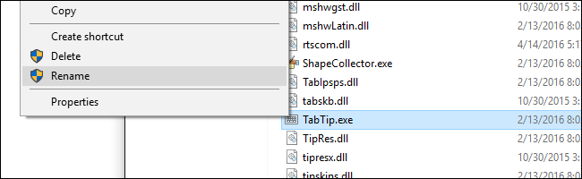 TabTip.exe Puuteklaviatuur ja käsitsikirjutuspaan (32-bitine)